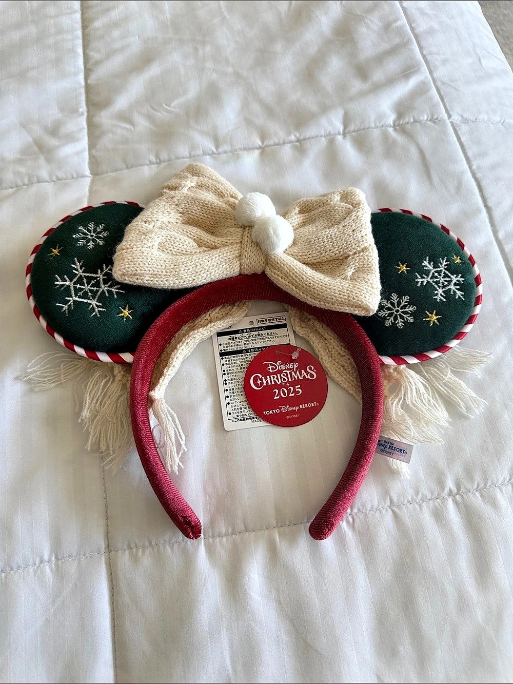 Disney Tokyo Disney Resort Christmas 2025 Minnie Mouse Ear Headband